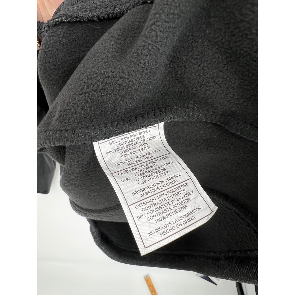 Reebok Mens Full Zip Fleece Jacket Black Heather OMRB1530 Large NWT - Picture 8 of 10